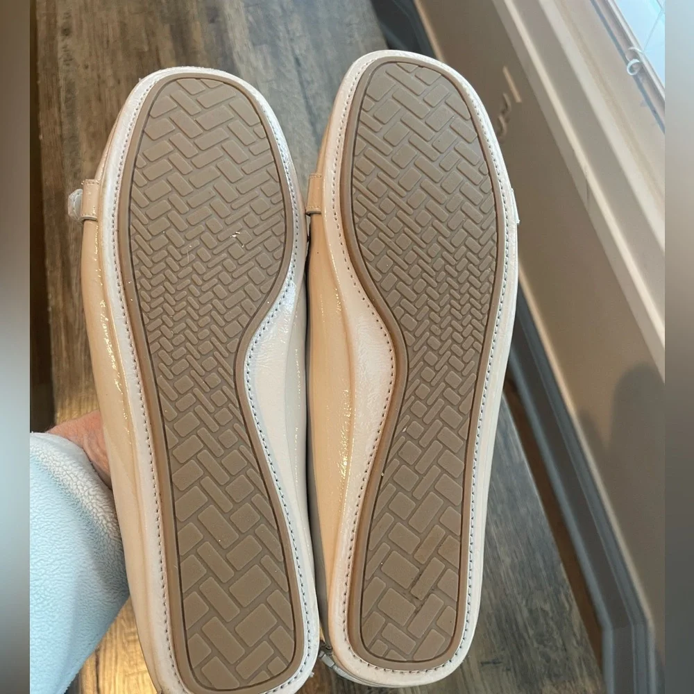 Cole Haan Blush Ballet Flats Patent Leather Classic Buckle - size 8